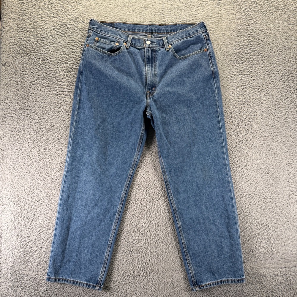 Levi's 550 Jeans Mens 38x29 Blue Cotton Denim Straight Leg Streetwear Workwear